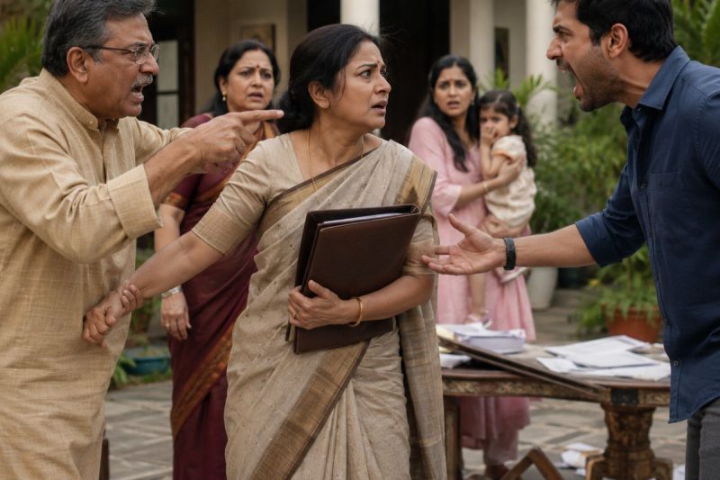 51 साल की महिला को भाई ने सबके सामने “सरकारी बाबू” कहकर हँसाया, लेकिन जैसे ही सुरक्षा कार्ड स्कैन हुआ, पूरी गोपनीय मंज़िल लॉक हो गई और परिवार को उसकी 30 साल छुपी सच्चाई पता चली