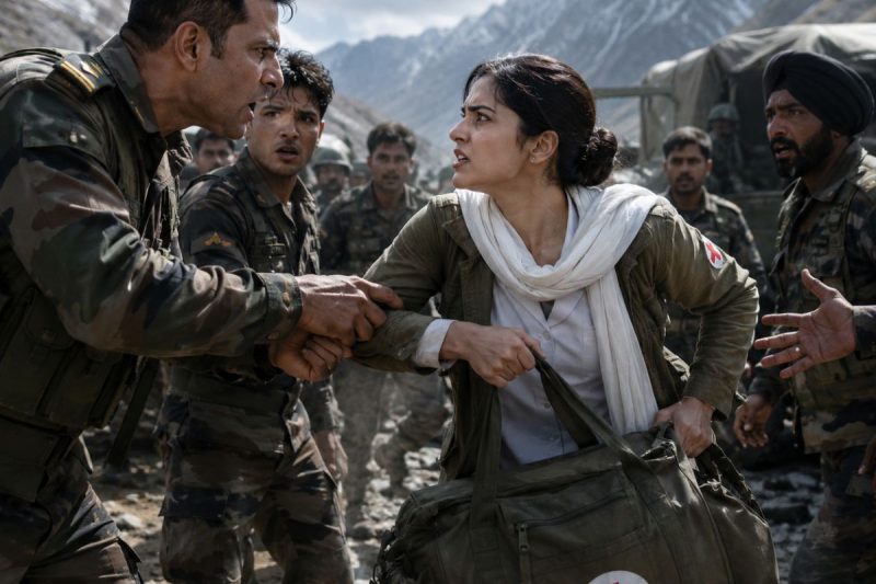 घायल जवानों के बीच खड़ी शांत नर्स को सब कमजोर समझते रहे, लेकिन जब उसने 800 मीटर दूर छिपे निशानेबाज को गिराया, कमांडर कांप उठा—“तुम सच में कौन हो?