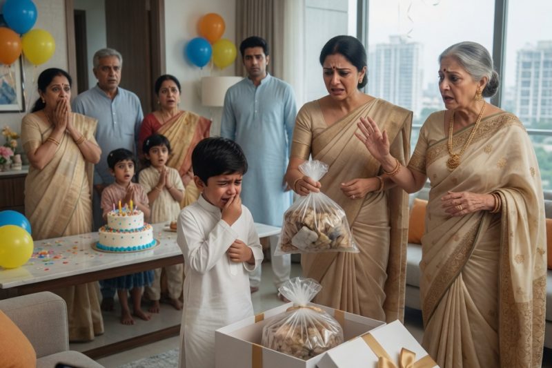 5वें जन्मदिन पर दादी ने बच्चे को गंदी नैपी वाला तोहफा दिया, पिता चुप रहा, और मां ने सबके सामने कहा “यह शिक्षा नहीं, क्रूरता है”, जिसके बाद पारिवारिक लाइव वीडियो ने छिपा सच खोल दिया