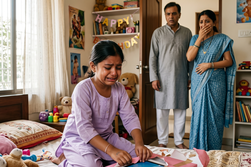 आधी रात के बाद मैं अपनी बेटी के कमरे में गई और उसे रोते हुए पाया, जबकि वह उस मैकबुक को पैक कर रही थी जिसे खरीदने के लिए हमने महीनों तक बचत की थी। फिर उसने फुसफुसाकर कहा, “दादी ने कहा है कि मुझे यह अपने चचेरे भाई को दे देनी चाहिए…” और मेरे पति की सिर्फ एक फोन कॉल ने उस पारिवारिक रहस्य को उजागर कर दिया जिसे अब तक कोई छिपा नहीं सका था।