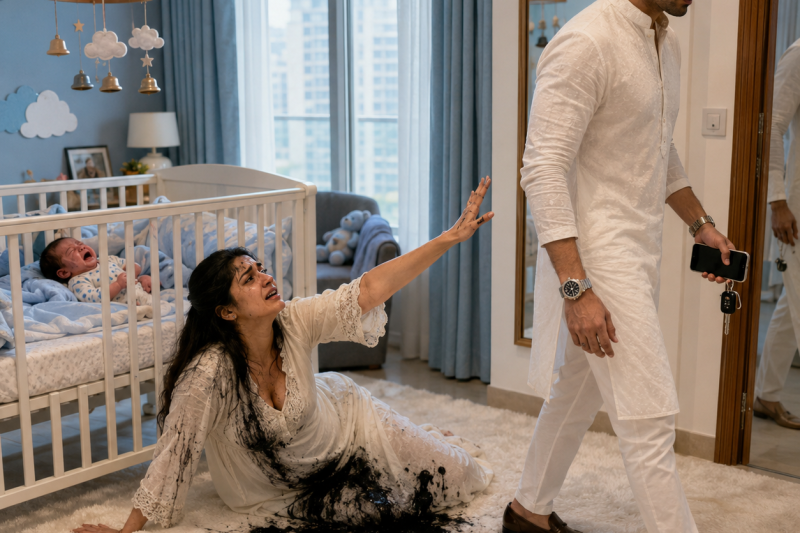 प्रसव के 8 दिन बाद खून से भीगी पत्नी अस्पताल की गुहार लगाती रही, पति जन्मदिन मनाने निकल गया; लौटकर उसने खाली पालना देखा और स्पीकर से आवाज़ आई, “हम मरे नहीं हैं, अब अदालत तुम्हें जवाब देगी”, और उसकी दुनिया हिल गई