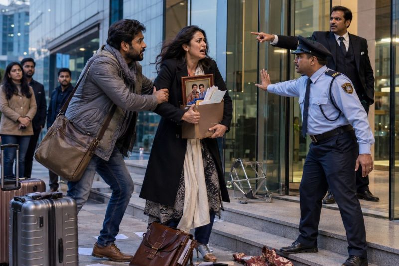 कंपनी से निकाली गई महिला को उसी रात सूटकेस समेत सड़क पर छोड़ दिया गया, बोर्ड मेंबर बोला “कुर्सी ही नहीं, घर भी छीन लिया”… पर गरीब गोदाम कर्मचारी के छोटे घर से निकला ऐसा सबूत कि करोड़ों का खेल पलट गया