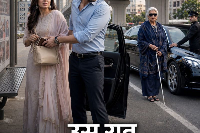 “आज सीख जाओगी अकेले जीना” — पति ने पत्नी को खाली पर्स के साथ सुनसान बस स्टॉप पर छोड़ दिया, मगर अंधी अमीर बुज़ुर्ग की काली कार ने उसी रात ऐसा राज खोला कि उसकी इज़्ज़त काँप गई।