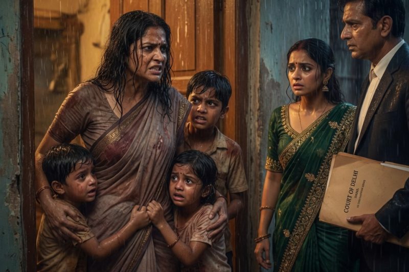 बरसती रात में बहन ने 4 बच्चों को दहलीज़ पर छोड़ दिया, 10 साल बाद वकील लेकर लौटी और बोली “तुमने मेरी ज़िंदगी चुरा ली”, मगर अदालत में चला वीडियो पूरे मातृत्व की सच्चाई खोल गया जिससे बच्चे हमेशा के लिए काँप उठे