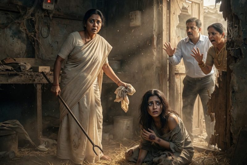 पति ने 3 हफ्ते तक कहा पत्नी “सहेली के घर आराम कर रही है”, लेकिन माँ ने मुर्गीखाने का ताला तोड़ा तो भूसी में काँपती बेटी मिली, और कैमरों ने ससुराल का वह राज खोल दिया जिसने सबको हिला दिया