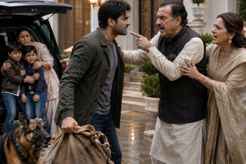 ससुराल वालों ने 2 बच्चों और फौजी पिता को बारिश में निकाल दिया, बोले “अब तुम्हारा कोई घर नहीं”… पर पुराने बैग में छुपा ₹1,742 करोड़ का सच खुलते ही हवेली कांप उठी