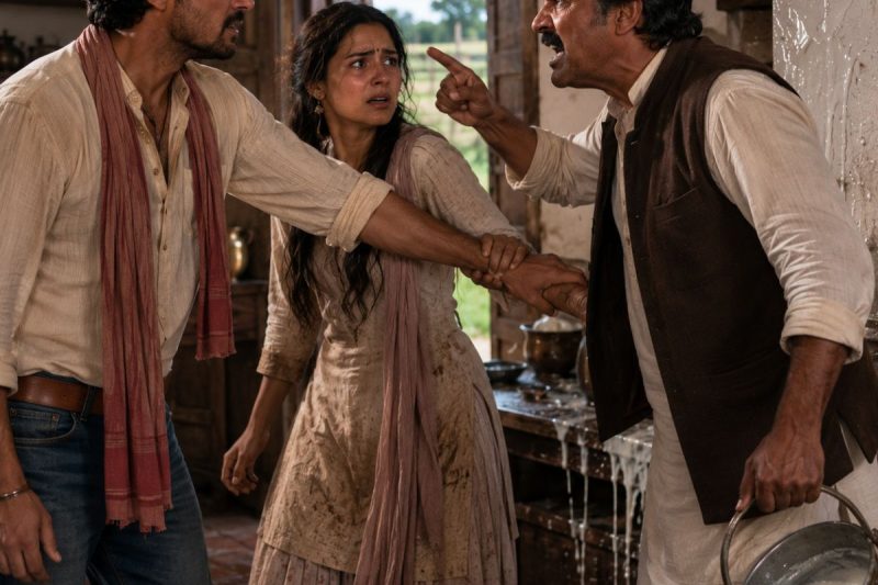 काका ने अनाथ भतीजी को 4 साल तक हवेली में नौकरानी बनाकर रखा, पिता की जमीन पर 50 लाख का कर्ज चढ़ाया… लेकिन जब चाबुक उठा, एक अजनबी ने उसका हाथ पकड़ लिया