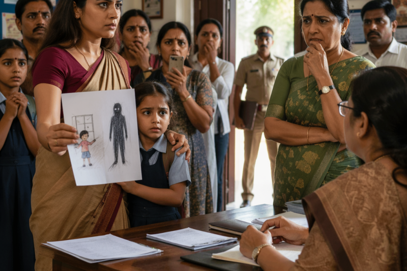 6 साल की बच्ची ने कक्षा में कहा, “मैं बैठ नहीं सकती, दर्द हो रहा है”, मगर जब शिक्षक ने सच उजागर किया, स्कूल की इज़्ज़त बचाने वाले लोग उसी मासूम की चीख दबाने में लगे मिले और पूरा सच सबको हिला गया