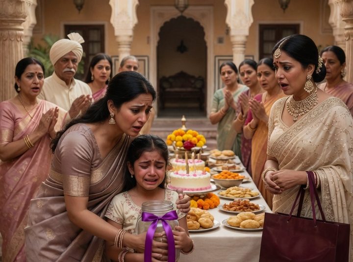 परिवार के जन्मदिन भोज में 7 साल की बच्ची रो पड़ी, “मुझे अपना गुल्लक वापस चाहिए”, और माँ को पता चला कि उसकी बहन ने उन्हीं बचतों से महंगे तोहफ़े खरीदकर सबकी तालियाँ लूटीं, जबकि पूरा घर सच से आँखें चुराता रहा