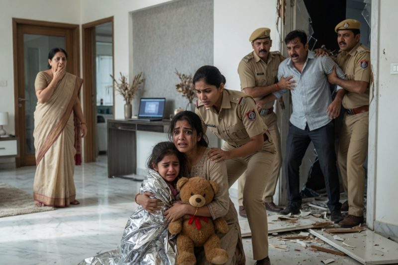 पूरी सोसाइटी जिस पिता को आदर्श मानती थी, उसी की बेटी बाथरूम के नाम से कांपती रही; माँ ने बंद दरवाज़ा खोला तो लैपटॉप पर दिखा सच — “यह खेल नहीं, घर के भीतर छिपा डर था” जिसने सबकी रूह हिला दी