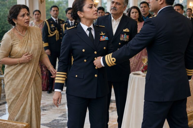 वर्दी पहनी महिला एडमिरल की कलाई सबके सामने पकड़ ली गई, सौतेला पिता मुस्कुराकर देखता रहा—लेकिन वायरलेस पर आई 1 आवाज ने उसकी 12 साल की गलतफहमी तोड़ दी