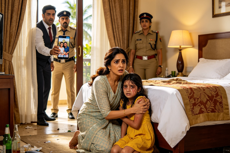 अपनों ने यॉट की तस्वीरों के लिए 8 साल की बच्ची को तपते होटल कमरे में बंद छोड़ दिया, और जब माँ ने दरवाज़ा खोला, मासूम काँपते होंठों से बोली, “मम्मा, उन्होंने कहा मेरे लिए जगह नहीं थी”