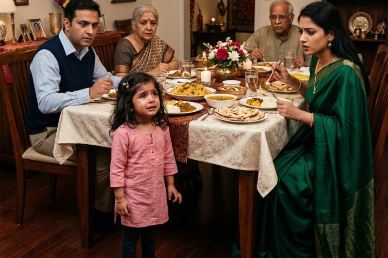 थैंक्सगिविंग डिनर के दौरान, जब हम मेरे ससुराल वालों के शिकागो वाले ब्राउनस्टोन घर में थे, मेरी ननद ने मेरी पाँच साल की बेटी को सिर्फ इसलिए ज़ोरदार थप्पड़ मार दिया क्योंकि उसने विनम्रता से कहा था कि वह टर्की का गहरा मांस नहीं खाना चाहती। मेरे पति ने धीरे से कहा, “क्लोई, जाने दो,” जबकि लिली वहीं खड़ी थी और उसके गाल पर उभरता हुआ लाल हथेली का निशान साफ़ दिखाई दे रहा था। तब मैं उठी, डाइनिंग रूम पार किया, और मेगन को दो बार थप्पड़ मार दिया। जब तक उन्होंने मुझे और मेरी बेटी को नवंबर की ठंडी रात में घर के बाहर बंद किया, तब तक मैं रिकॉर्डिंग शुरू कर चुकी थी।