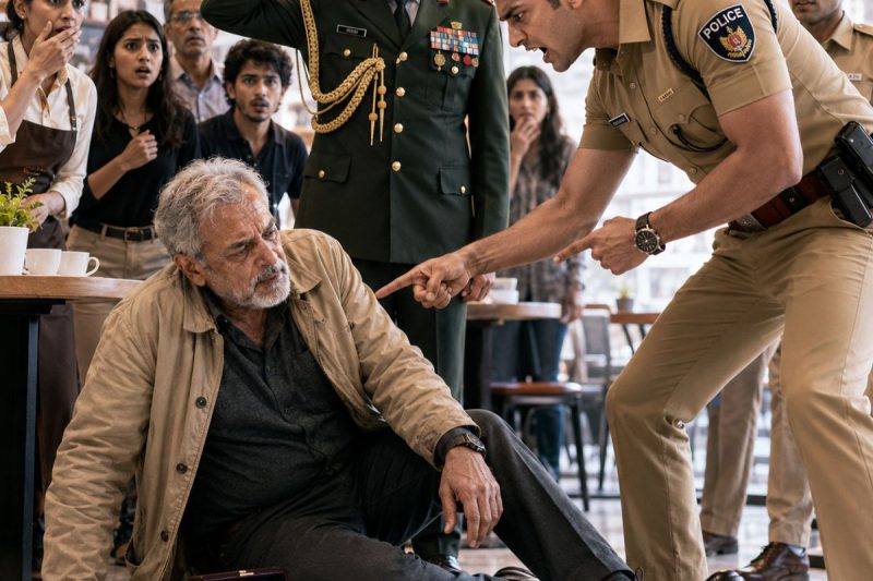 कैफ़े में सबके सामने अपमानित हुए बूढ़े आदमी ने कुछ नहीं कहा, लेकिन जब उसके पुराने सैन्य बॉक्स से राज़ निकला, तो जिसने उसे धक्का दिया था वही कांपने लगा