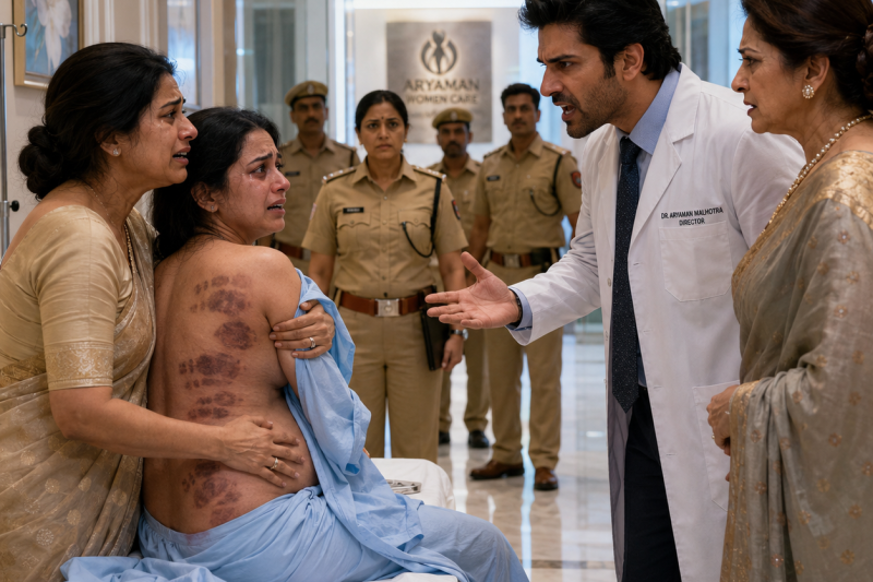 9 महीने की गर्भवती बेटी की पीठ पर जूतों के निशान देखकर मां टूट गई, लेकिन जब उसने कहा “अगर मैं अलग हुई तो वह ऑपरेशन में मार देगा”, उसी पल अस्पताल के मालिकाना सच ने सबको अंदर तक हिला दिया