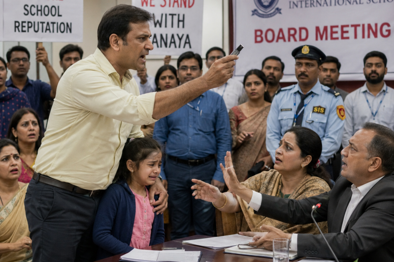 स्कूल मेले के बाद 8 साल की बच्ची ने पिता से कांपते हुए कहा “मुझे उन्होंने मारा”, मगर जब स्कूल ने उसे झूठी साबित करना चाहा, पिता की जेब में छिपी पेन ड्राइव ने पूरी सच्चाई उजागर कर दी सबके सामने