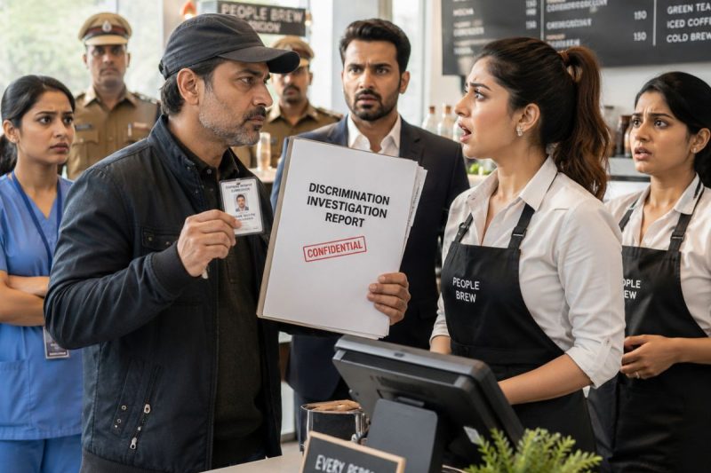 थकी हुई नर्स का कार्ड “नहीं चला” कहकर उसे सबके सामने अपमानित किया गया, लेकिन लाइन में खड़ा फटा जैकेट वाला आदमी चुपचाप हर झूठ गिन रहा था… फिर काउंटर पर खुली वो फाइल