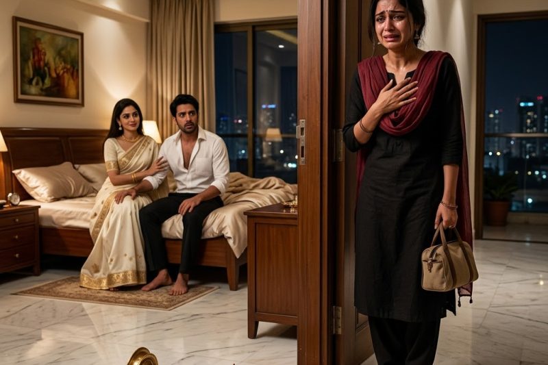 मैं अपने मंगेतर के समुद्र किनारे वाले फ़्लैट में अपने बैग में शादी की चूड़ियाँ लेकर पहुँची, लेकिन उसे दूसरी औरत की साड़ी में लिपटा पाया। फिर उसके ख़ौफ़नाक पिता क्लब की सीढ़ियों से नीचे उतरे और एक ऐसा सवाल पूछा जिसने सूर्योदय से पहले मुंबई के सबसे अमीर परिवार को स्तब्ध कर दिया, और उनके बेटे को अदालत के बाहर गिड़गिड़ाने पर मजबूर कर दिया।