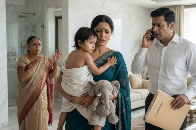 7 साल बाद गोद में आई बच्ची ने कोर्ट में मेरी पत्नी का पल्लू पकड़कर कहा, “मम्मी, मुझे मत छोड़ना,” घर लौटकर नहलाते समय उसकी पीठ पर 5 पुराने निशान दिखे, सास ने बोला चुप रहो, मगर मैंने फाइल मेज पर रखी और पुलिस को फोन किया, फिर पूरा परिवार कांप उठा।
