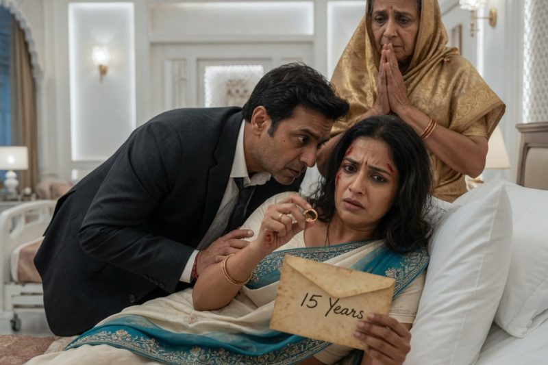 अस्पताल के बिस्तर पर 2 पसलियां टूटने के बाद पति ने कान में कहा, “बस बोल देना फिसल गई थी,” सास ने भी घर बचाने की दुहाई दी, मगर पत्नी ने रोने के बजाय टेढ़ी अंगूठी और 15 साल पुरानी चिट्ठी चुपचाप मुट्ठी में दबा ली—फिर उसी रात परिवार की असली नींव हिलने लगी।
