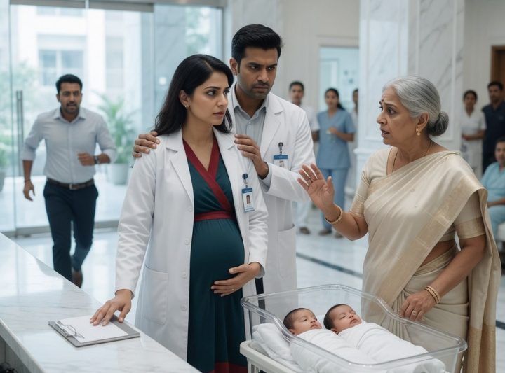 अस्पताल के हॉल में मेरी पूर्व सास 2 नवजात बच्चों को गाड़ी में लेकर आई और सबके सामने बोली, “अब मेरे बेटे को असली औरत मिल गई,” मैं सिर्फ शांत खड़ी रही, अपना बैज काउंटर पर रखा, क्योंकि 5 साल पुरानी मेडिकल फाइल उसी दिन उनका घर हिला देने वाली थी।